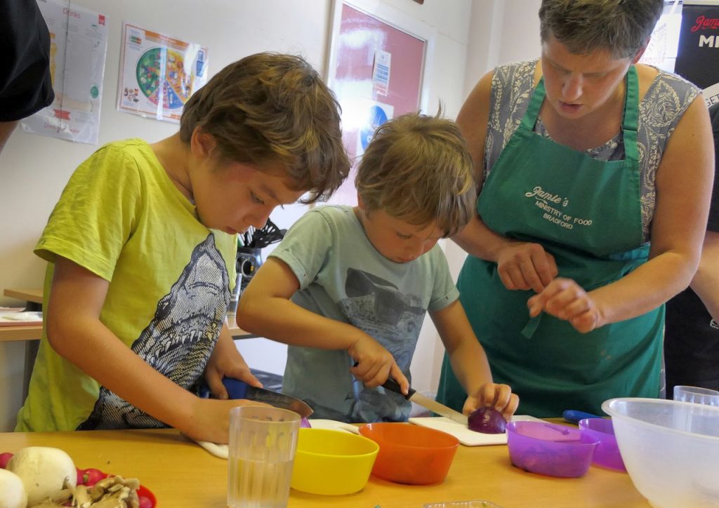 Kids cooking
