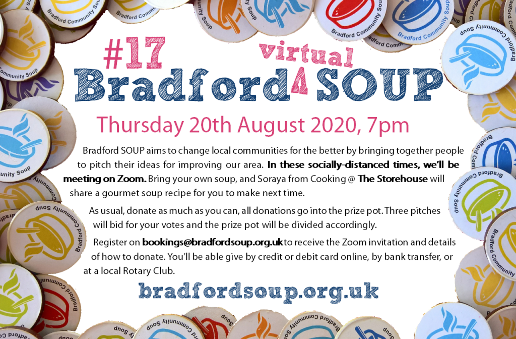 Flier for Bradford SOUP #17 event - text on page