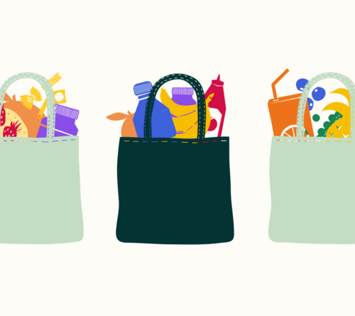 Shopping bags graphic