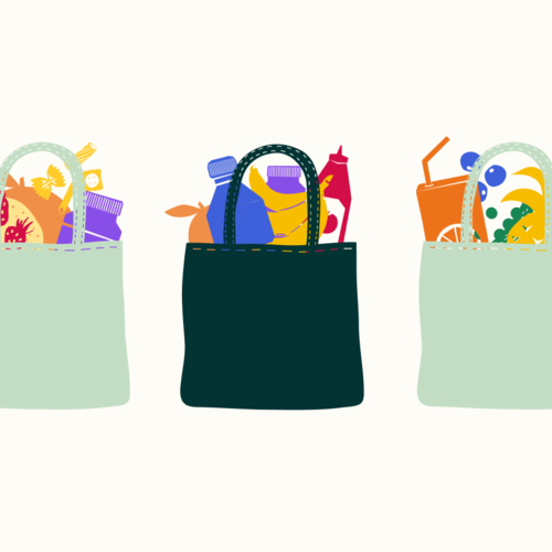 Shopping bags graphic