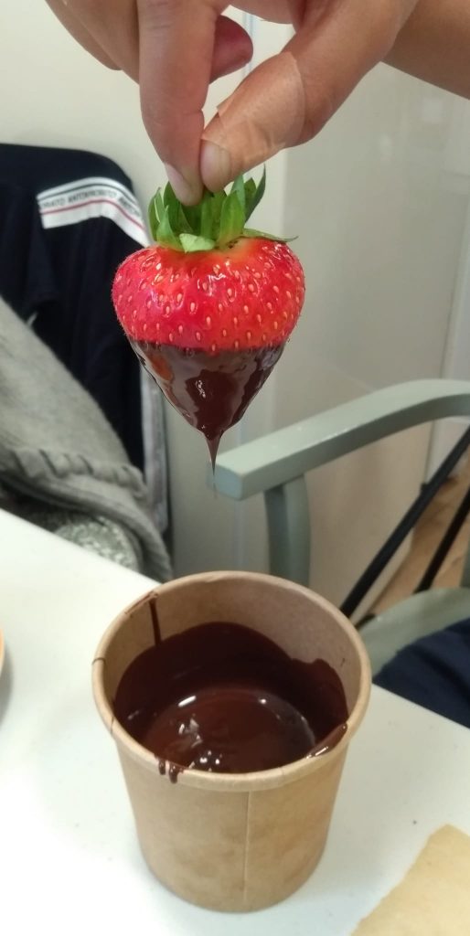 Strawberry dipped in chocolate
