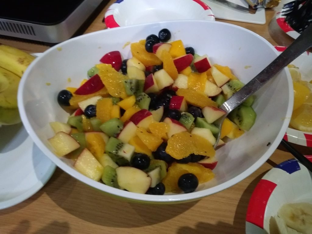 Bowl of mixed fruit salad
