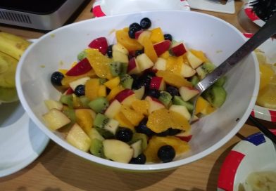 Bowl of mixed fruit salad