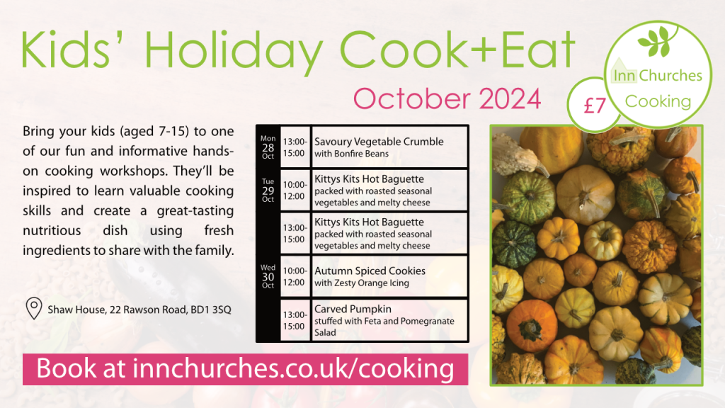 Kid's Holiday Cook + Eat flier - October 24 - book sessions below